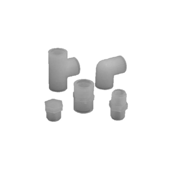 UHP PFA Threaded Pipe Fittings (sizes from 1/8 inch - 1 inch)